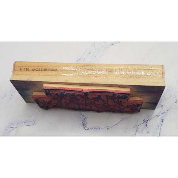 D.O.T.S Happy Birthday Rubber Stamp P118 Card Making Crafts Scrapbooking - Picture 4 of 7